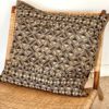 coussin en raphia Kuba shoowa Afrique zaïre Congo géométriques motif fait main handmade shoowa Ma jUngle Family