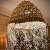 suspesion medusa en doum poil long fibres naturelles fabriquee a la main au Maroc Ma Jungle Familt