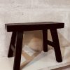tabouret en orme vintage noire ethnique boheme chic Ma Jungle Family artisanat chine