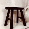 tabouret en orme vintage noire ethnique boheme chic Ma Jungle Family artisanat chine