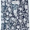 kimono moutarde butterfly papillons fleuri nénuphar vert émeraude fuschia coton blockprint Inde Ma Jungle Family bleu nuit