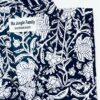 kimono moutarde butterfly papillons fleuri nénuphar vert émeraude fuschia coton blockprint Inde Ma Jungle Family bleu nuit