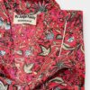 kimono framboise butterfly papillons fleuri nénuphar vert émeraude fuschia coton blockprint Inde Ma Jungle Family