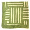 bandana carre foulard en voile de coton fleurs d'hibiscus rouge imprimé blockprint en Inde a Jaipur indien fleurs turquoise rose indien moutarde bleu nuit celadon Ma Jungle Family imprime graphiques moderne rayures kaki