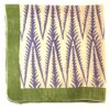 bandana carre foulard en voile de coton fleurs d'hibiscus rouge imprimé blockprint en Inde a Jaipur indien fleurs turquoise rose indien moutarde bleu nuit celadon Ma Jungle Family imprime graphiques moderne parme et kaki