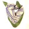 bandana carre foulard en voile de coton fleurs d'hibiscus rouge imprimé blockprint en Inde a Jaipur indien fleurs turquoise rose indien moutarde bleu nuit celadon Ma Jungle Family imprime graphiques moderne parme et kaki