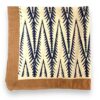 bandana carre foulard en voile de coton fleurs d'hibiscus rouge imprimé blockprint en Inde a Jaipur indien fleurs turquoise rose indien moutarde bleu nuit celadon Ma Jungle Family imprime graphiques moderne