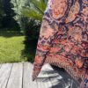 paréo sarong indien voile de coton indien leger fleuri doux coloré jane rouge bleu blanc vert orange gris taupe citron bordure decorée pour la plage Ma Jungle family céladon violet Hibiscus