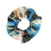 Chouchou élastique pour cheveux en tissu fleuri imprimé au blockprint en Inde vert d’eau Ma Jungle Family Bleu bagru Rose couleurs terre turquoise fleurs gris céladon