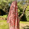 paréo sarong indien voile de coton indien leger fleuri doux coloré jane rouge bleu blanc vert orange gris taupe citron bordure decorée pour la plage Ma Jungle family céladon violet