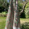 paréo sarong indien voile de coton indien leger fleuri doux coloré jane rouge bleu blanc vert orange gris taupe citron bordure decorée pour la plage Ma Jungle family céladon violet Capucine rose