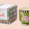 Bougie en céramique peinte a la main au Vietnam, serpent, cœur, love, Tiger, jungle, Monkey, singe rouge, paon bleu, , adopo, paddywax