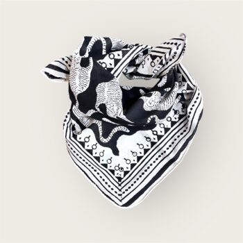 Foulard en voile coton indien imprimés au blockprint en Inde, bleu, moutarde, rouge, bordeaux, vert, rose, fleuris, damiers, tigres, violet, léopard, bellemme collection, au bonheur du jour, Jamini, kirane, Ma Jungle Family