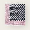 Foulard en voile coton indien imprimés au blockprint en Inde, bleu, moutarde, rouge, bordeaux, vert, rose, fleuris, damiers, tigres, violet, léopard, bellemme collection, au bonheur du jour, Jamini, kirane, Ma Jungle Family