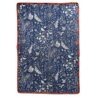 set de table matelassé coton indien fait main a jaipur motif fleuri au blockprint vert émeraude violet fleurs rose fluo Ma Jungle Family Bleu nuit fleur de dahlia rouge, noir a fleurs papillons, butterfly. Reversible
