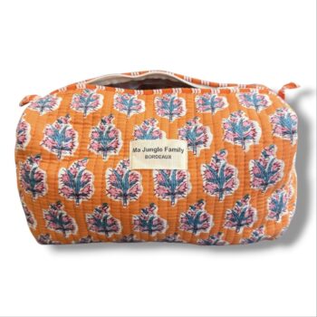 Trousse de toillette en coton indien matelasse, boutique boheme
