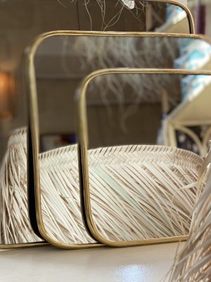 miroir carré laiton bord fin maroc fait main handmade Ma Jungle Family