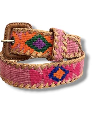 Ceinture brodée ethnique au Guatemala la mansa latch, ceinture en cuir, artisanat MA JUngle Family
