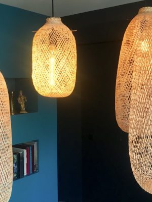 suspension fish en bambou fbloomingvilleabriquée a la main en Thaïlande Ma Jungle Family ajourée legere