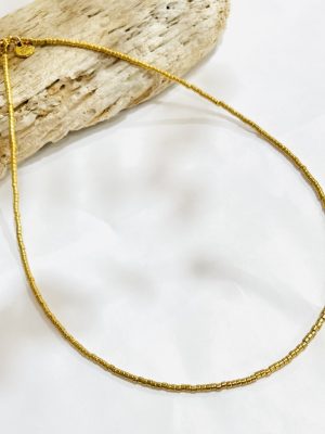 collier ras de cou pierre hematite reflet dore made in france fabrique en france creatrice de bijoux bracelet plaque or Ma Jungle Family