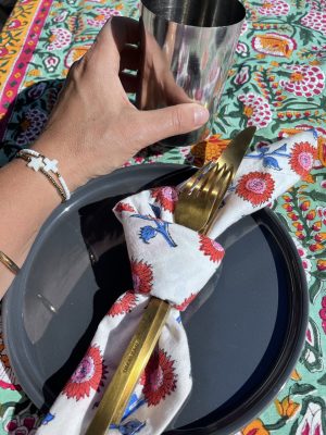 Serviette de table en coton indien